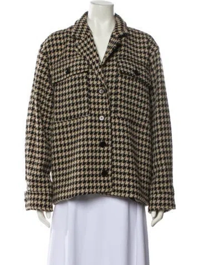 Pre-owned Anine Bing Plaid Print Blazer