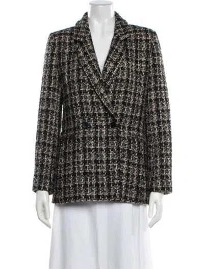 Pre-owned Anine Bing Plaid Print Blazer In Multi