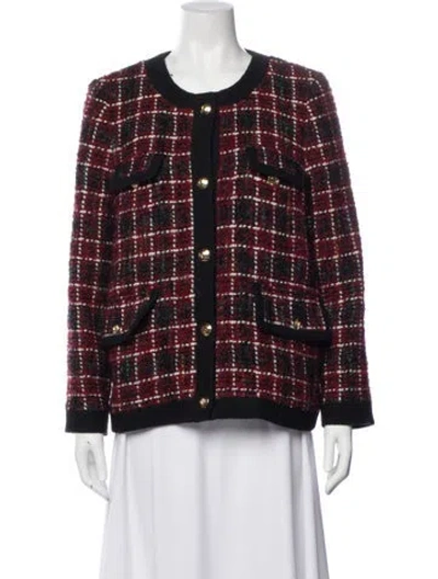 Pre-owned Anine Bing Plaid Print Evening Jacket In Multi