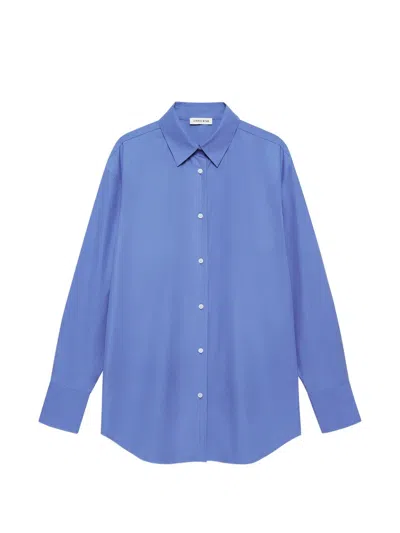 Anine Bing Plaza Shirt In Blue