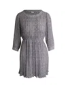 Anine Bing Pleated Dress In Floral Print Polyester In Multi