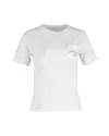 Anine Bing Pocket T-shirt In White Cotton In White