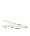 Anine Bing Zoey Slingback Pumps In White