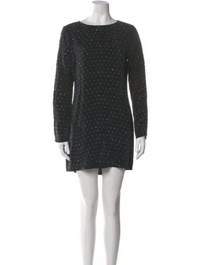 Pre-owned Anine Bing Polka Dot Print Mini Dress In Multi