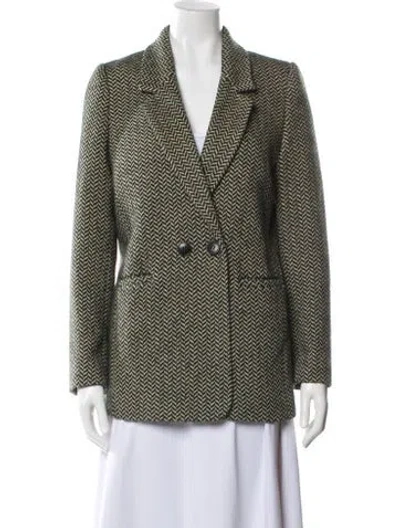 Pre-owned Anine Bing Printed Blazer In Multi