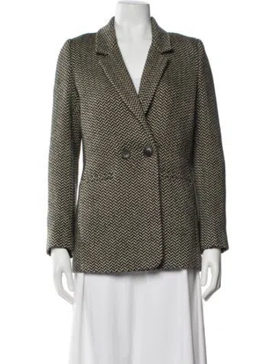 Pre-owned Anine Bing Printed Blazer In Multi