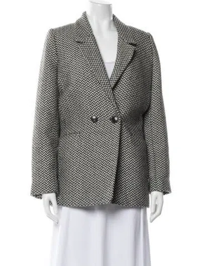 Pre-owned Anine Bing Printed Blazer In Neutral