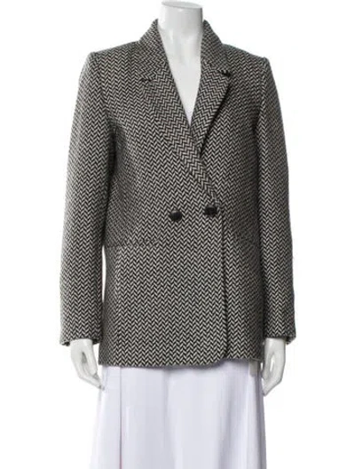 Pre-owned Anine Bing Printed Blazer In Neutral