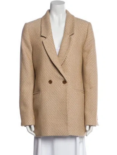 Pre-owned Anine Bing Printed Blazer In Neutral
