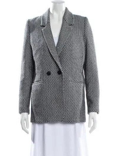 Pre-owned Anine Bing Printed Blazer In Neutral