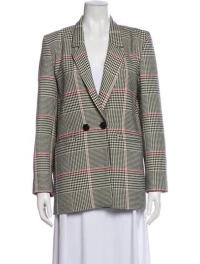 Pre-owned Anine Bing Printed Blazer In Red
