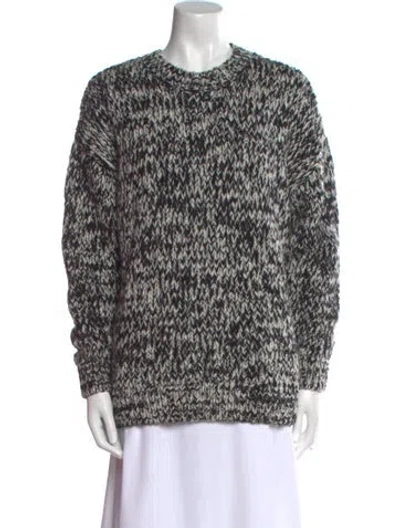 Pre-owned Anine Bing Printed Crew Neck Sweater In Multi