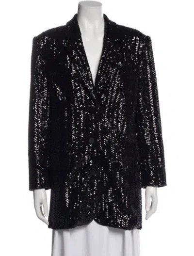 Pre-owned Anine Bing Printed Jacket In Blue