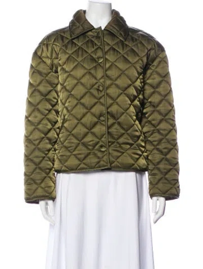 Pre-owned Anine Bing Printed Jacket In Green