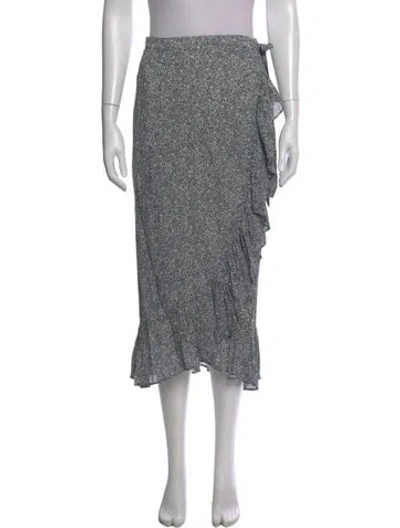 Pre-owned Anine Bing Printed Midi Length Skirt In Multi