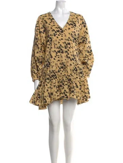 Pre-owned Anine Bing Printed Mini Dress