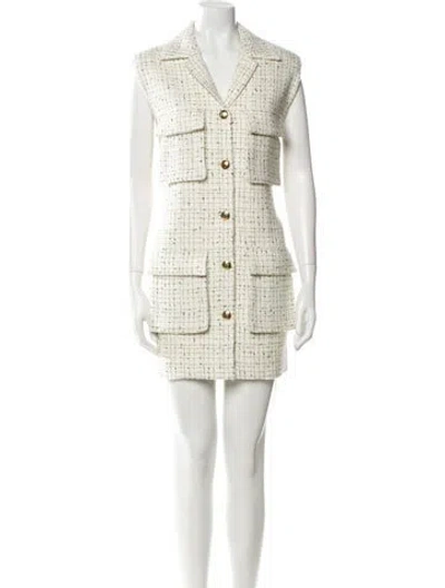 Pre-owned Anine Bing Printed Mini Dress In Neutral