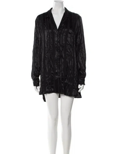Pre-owned Anine Bing Printed Mini Dress W/ Tags In Black