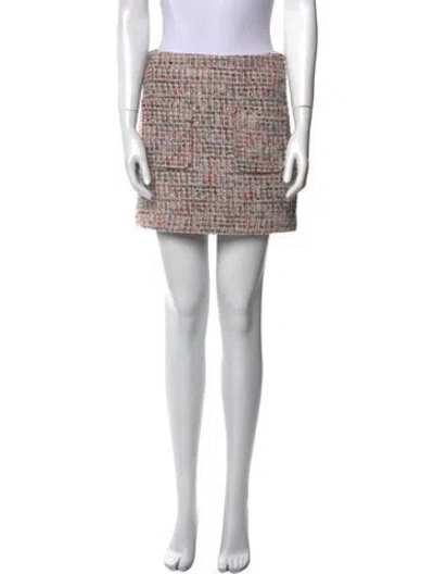 Pre-owned Anine Bing Printed Mini Skirt W/ Tags In Pink