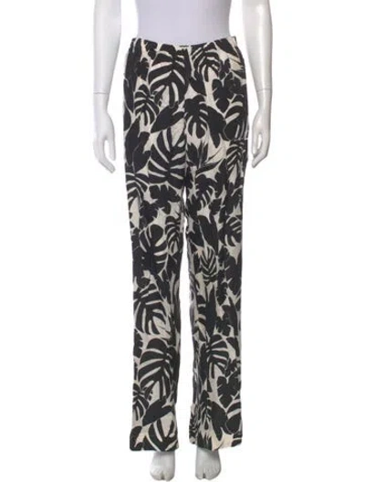 Pre-owned Anine Bing Printed Wide Leg Pants In Multi