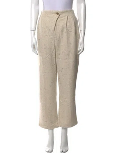 Pre-owned Anine Bing Printed Wide Leg Pants In Neutral