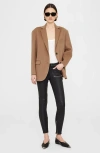 Anine Bing Quinn Blazer In Brown