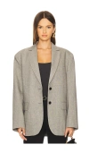 Anine Bing Quinn Blazer In Gray