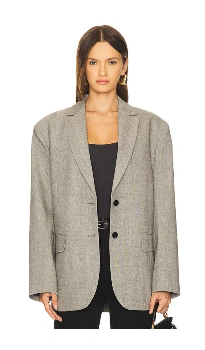 Anine Bing Quinn Blazer In Gray