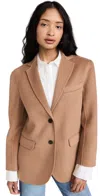 Anine Bing Quinn Blazer Brown In Brown