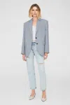 ANINE BING ANINE BING QUINN BLAZER IN STEEL BLUE