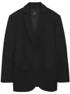 Anine Bing Buttoned Blazer In Black