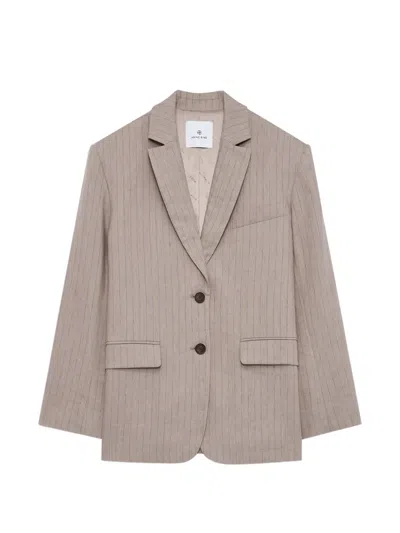 Anine Bing Quinn Blazer In Neutral