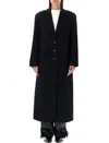Anine Bing Quinn Notched-lapels Coat In Black