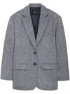 Anine Bing Quinn Notched-lapels Blazer In Black