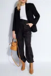 Anine Bing Quinn Single-breasted Blazer In Black