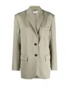 Anine Bing Quinn Oversized Wool Blazer In Nude