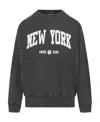 Anine Bing Ramona Printed Cotton-jersey Sweatshirt In Black