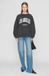 Anine Bing Ramona Sweatshirt University Los Angeles In Gray
