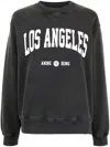 Anine Bing Ramona Sweatshirt University Paris In Washed Black In Grey