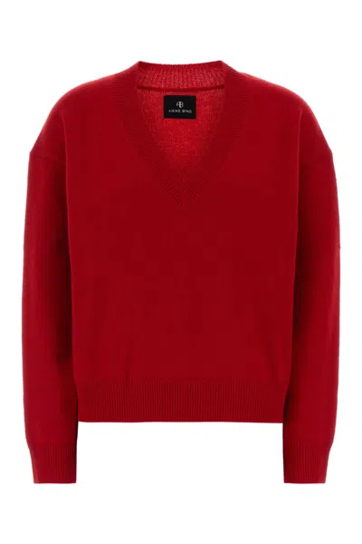 Anine Bing Red Cashmere Jumper