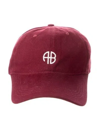 Pre-owned Anine Bing Red Cotton Cap