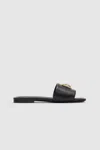 ANINE BING ANINE BING RIA SLIDES MONOGRAM IN BLACK