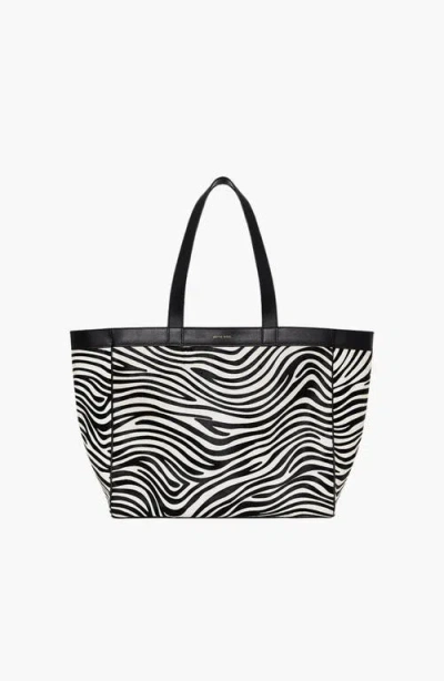 Anine Bing Rio Medium Tote In Zebra
