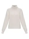 Anine Bing Roll-neck Sweater In Neutral
