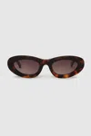Anine Bing Roma Sunglasses - Kate Moss Campaign -  - Acetate - Brown In Tortoise