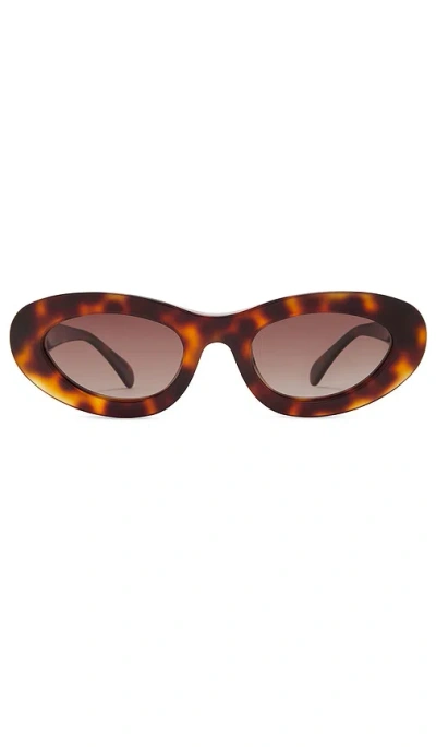 Anine Bing Roma Sunglasses In Tortoise