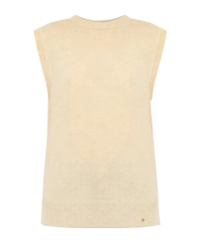 Anine Bing Ronan Knit Vest In Nude