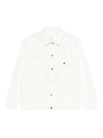 Anine Bing Rory Buttoned Pocket Jacket In White