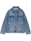 Anine Bing Rory Cotton Denim Jacket In Blue
