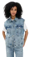 Anine Bing Rory Vest Summer Indigo In Blue